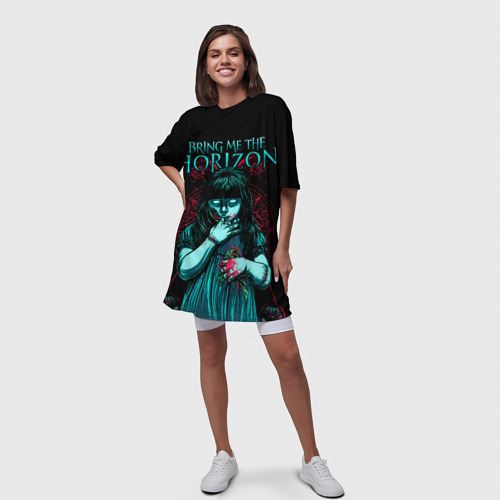 Платье-футболка 3D Bring Me The Horizon, цвет 3D печать - фото 5