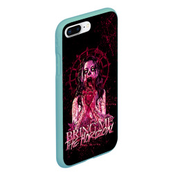 Чехол для iPhone 7Plus/8 Plus матовый Bring Me The Horizon - девушка зомби ест сердце - фото 2