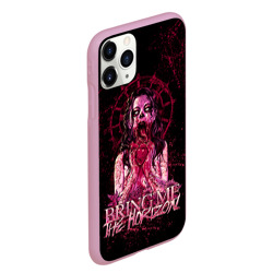 Чехол для iPhone 11 Pro Max матовый Bring Me The Horizon - девушка зомби ест сердце - фото 2