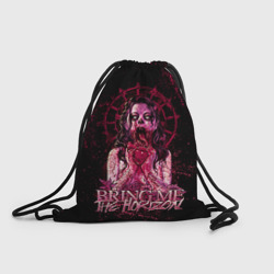 Рюкзак-мешок 3D Bring Me The Horizon - девушка зомби ест сердце