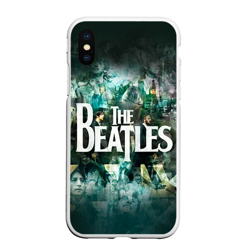 Чехол для iPhone XS Max матовый The Beatles, цвет белый