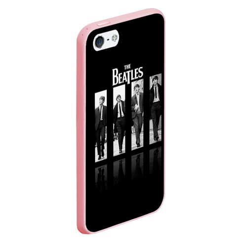 Чехол для iPhone 5/5S матовый The Beatles, цвет баблгам - фото 3