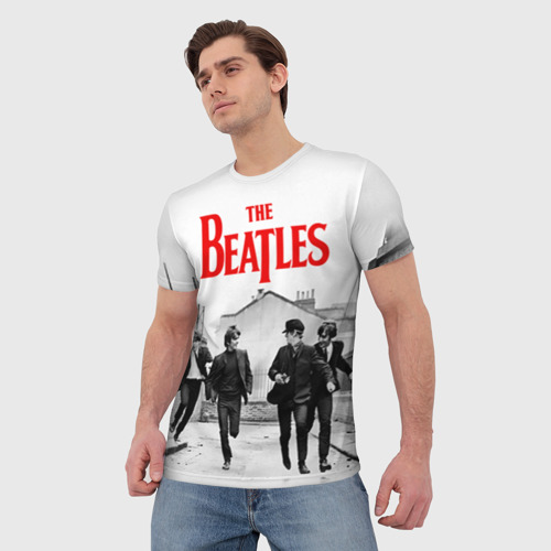 Мужская футболка 3D The Beatles, цвет 3D печать - фото 3