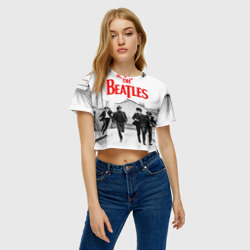 Женская футболка Crop-top 3D The Beatles - фото 2