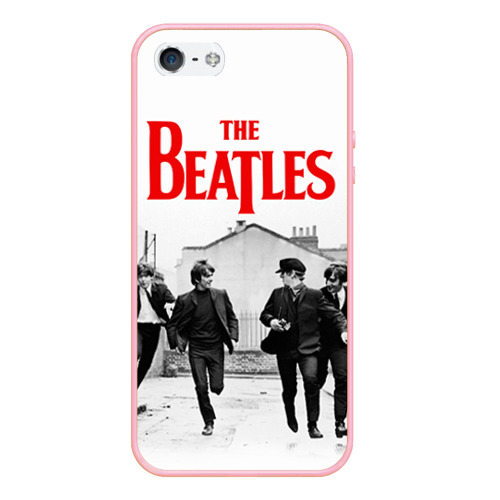 Чехол для iPhone 5/5S матовый The Beatles, цвет баблгам