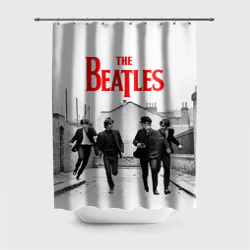 Штора 3D для ванной The Beatles