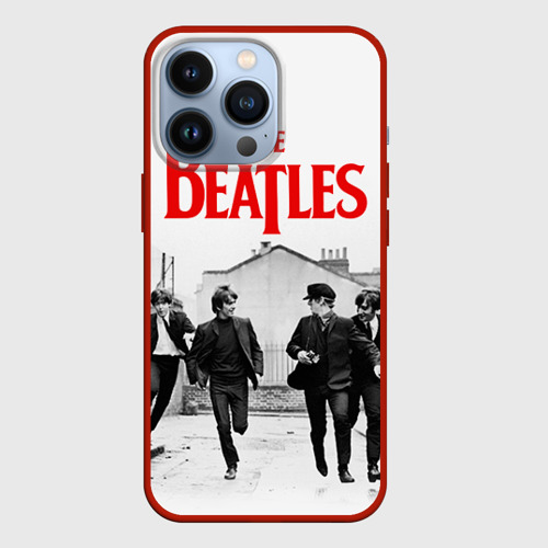 Чехол для iPhone 13 Pro The Beatles, цвет красный