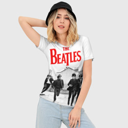 Женская футболка 3D Slim The Beatles - фото 2