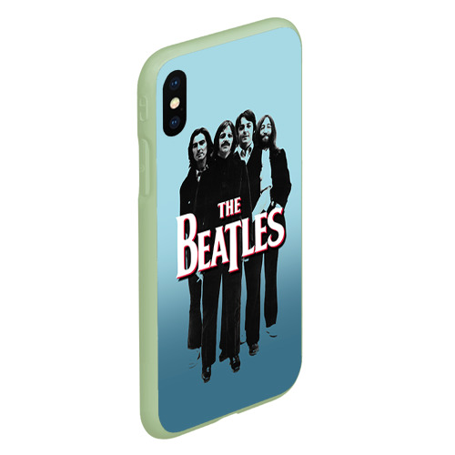 Чехол для iPhone XS Max матовый The Beatles, цвет салатовый - фото 3