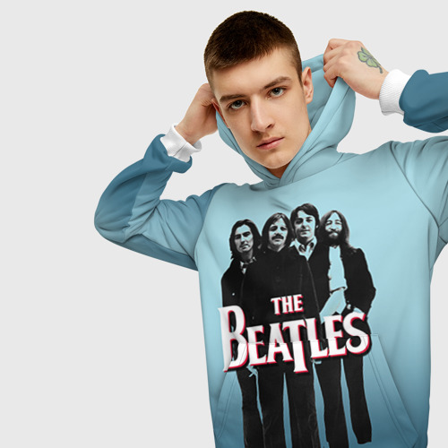 Мужская толстовка 3D The Beatles, цвет белый - фото 5