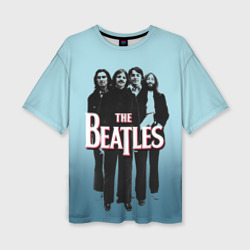 Женская футболка oversize 3D The Beatles