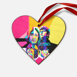 Деревянная игрушка Сердце The Beatles