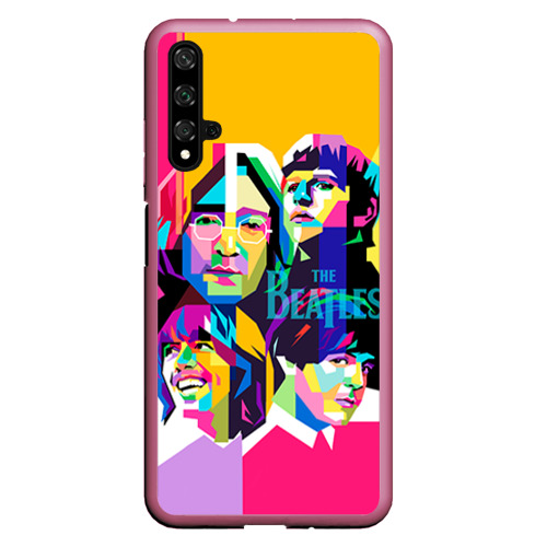 Чехол для Honor 20 The Beatles, цвет малиновый