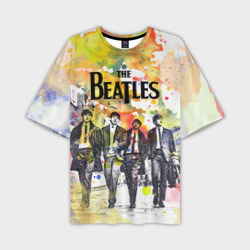 Мужская футболка oversize 3D The Beatles