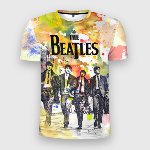 Мужская футболка 3D Slim The Beatles