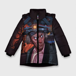 Зимняя куртка для девочек 3D Назад в будущее