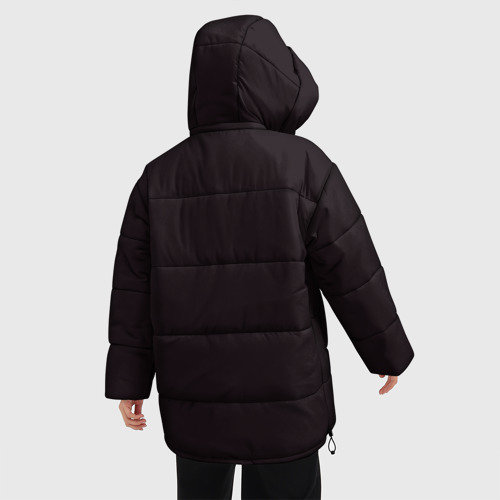 Женская зимняя куртка 3D с принтом Назад в будущее, вид сзади #2