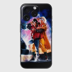 Чехол для iPhone 16 Pro силиконовый с защитой камеры Назад в будущее