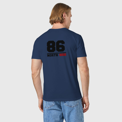 Мужская футболка хлопок North side, цвет темно-синий - фото 4