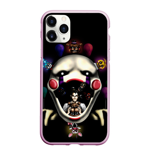 Чехол для iPhone 11 Pro Max матовый Five Nights At Freddy's, цвет розовый