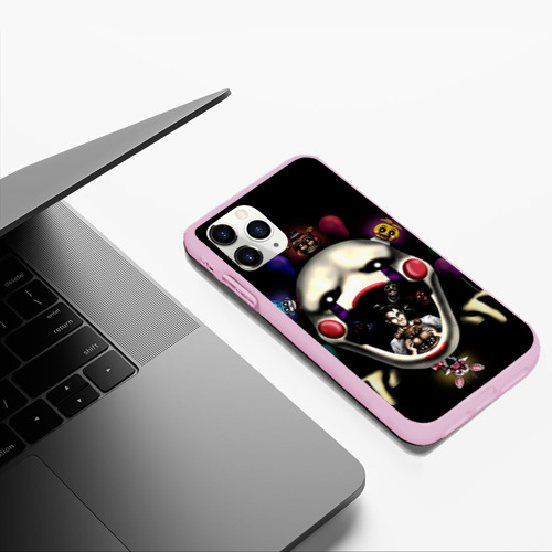 Чехол для iPhone 11 Pro Max матовый Five Nights At Freddy's, цвет розовый - фото 5