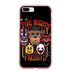 Чехол для iPhone 7Plus/8 Plus матовый Five Nights At Freddy's