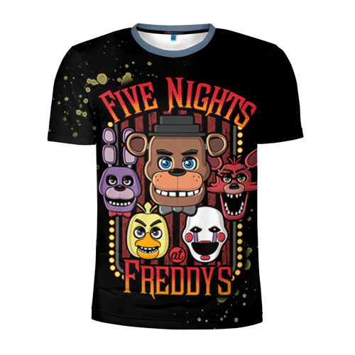 Мужская футболка 3D спортивная Five Nights At Freddy's Фото 01 Мужская футболка 3D спортивная Five Nights At Freddy's Фото 01
