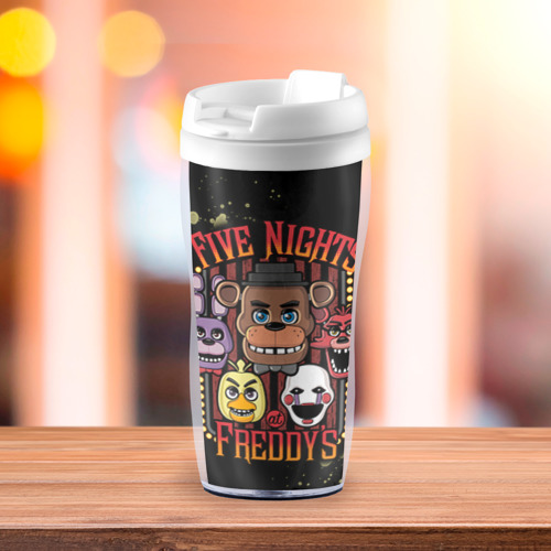 Термокружка-непроливайка Five Nights At Freddy's, цвет белый - фото 3