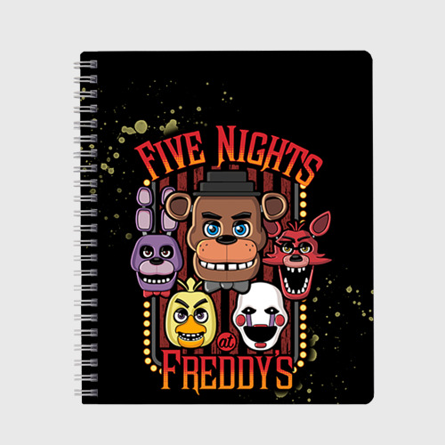 Тетрадь с принтом Five Nights At Freddy's, вид спереди №1