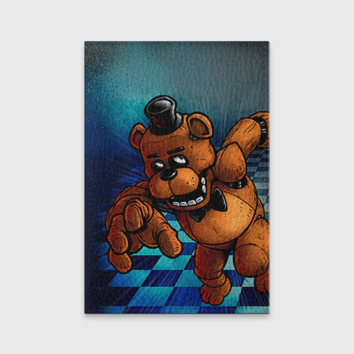 Обложка для паспорта матовая кожа Five Nights At Freddy's, цвет фиолетовый