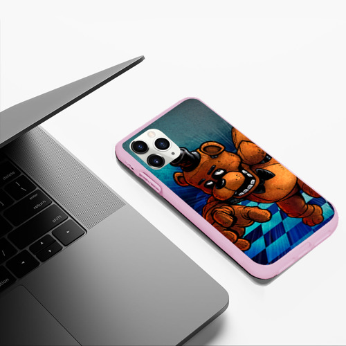 Чехол для iPhone 11 Pro Max матовый Five Nights At Freddy's, цвет розовый - фото 5