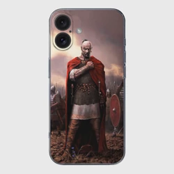 Чехол для iPhone 16 силиконовый с защитой камеры Князь Святослав Игоревич