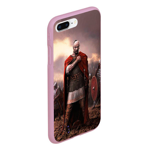 Чехол для iPhone 7Plus/8 Plus матовый Князь Святослав Игоревич, цвет розовый - фото 3