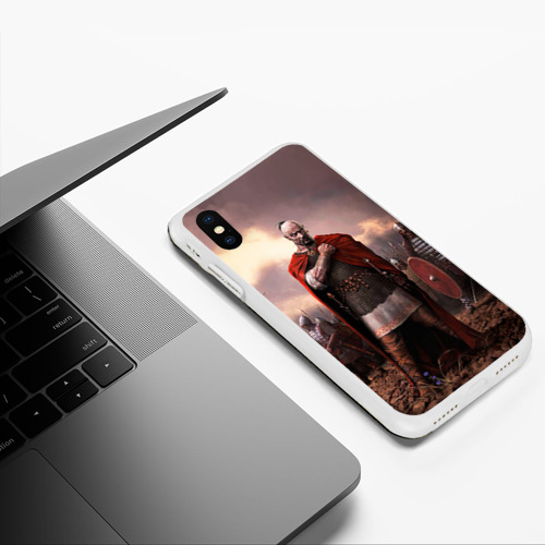 Чехол для iPhone XS Max матовый Князь Святослав Игоревич - фото 5