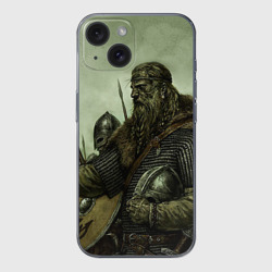 Чехол для iPhone 15 силиконовый с защитой камеры Ватага славянских викингов