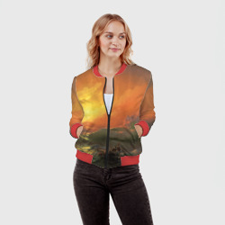 Женский бомбер 3D Айвазовский - 9 Вал - фото 2