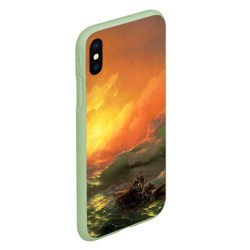 Чехол для iPhone XS Max матовый Айвазовский - 9 Вал - фото 2