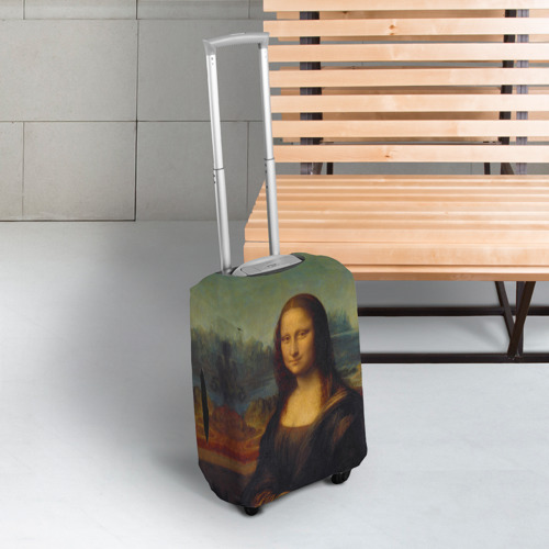 Чехол для чемодана 3D Леонардо да Винчи - Мона Лиза, цвет 3D печать - фото 3