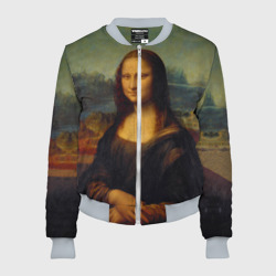 Женский бомбер 3D Леонардо да Винчи - Мона Лиза