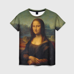 Женская футболка 3D Леонардо да Винчи - Мона Лиза