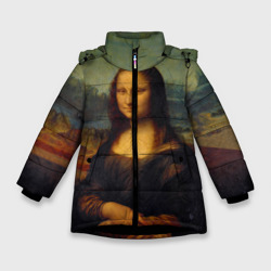 Зимняя куртка для девочек 3D Леонардо да Винчи - Мона Лиза