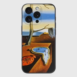 Чехол для iPhone 16 Pro силиконовый с защитой камеры Сальвадор Дали - Постоянство Памяти