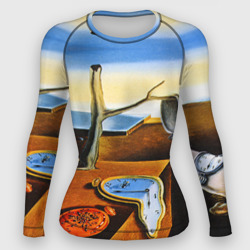 Женский рашгард 3D Сальвадор Дали - Постоянство Памяти