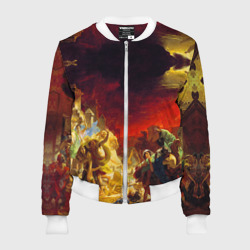 Женский бомбер 3D Брюллов - Последний день Помпеи