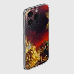 Чехол для iPhone 16 Pro силиконовый с защитой камеры Брюллов - Последний день Помпеи - фото 2