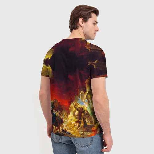 Мужская футболка 3D Брюллов - Последний день Помпеи, цвет 3D печать - фото 4