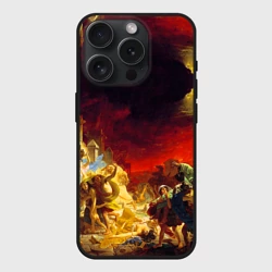 Чехол силиконовый для Apple iPhone 15 Pro матовый Брюллов - Последний день Помпеи