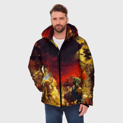 Мужская зимняя куртка 3D Брюллов - Последний день Помпеи - фото 2