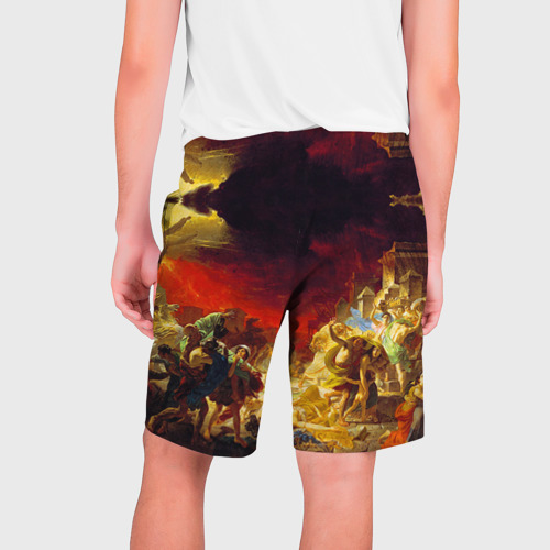 Мужские шорты 3D Брюллов - Последний день Помпеи, цвет 3D печать - фото 2