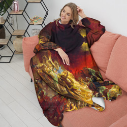 Плед с рукавами Брюллов - Последний день Помпеи - фото 2